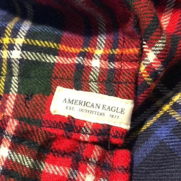 American Eagle Boyfriend Ann-Mazingly SOFT Flannel Shirt- NWOT - Picture 7 of 11